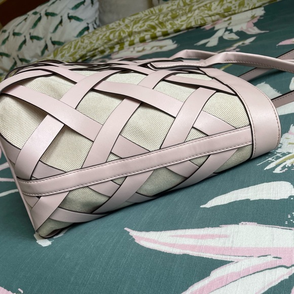 🌼 Summer Bag Blowout 🌼 Michael Kors Ballet Pink Woven Leather Tote - Picture 9 of 15